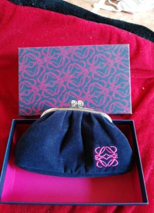 Клатч косметичка темно синий модный