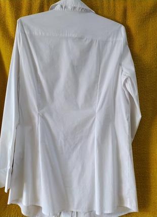 Жіноча біла блуза, довга, європейські розміри 40,, 442 фото