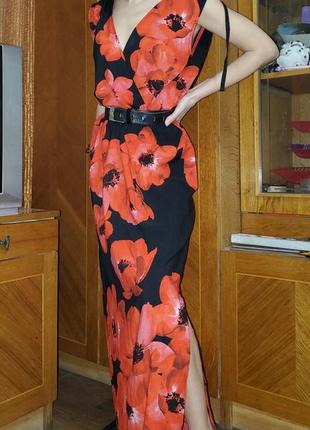 Красивое платье макси с запахом dorothy perkins billie&blossom англия2 фото