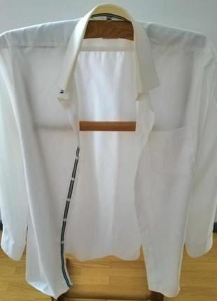 Набір чоловічих сорочок якісних бабовна білого кольору 43-44 або xxl р.7 фото