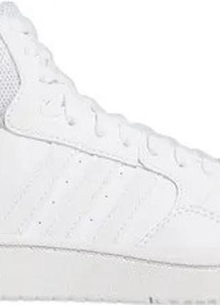 Кросівки adidas kids hoops mid cloud white/cloud white/grey two р.5/37.5/24см
