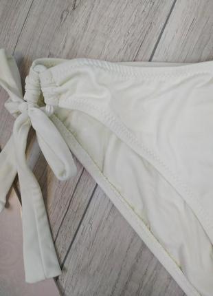 Плавки від купальника жіночі білі зав'язки бантики dy yildiz розмір 46 (42/44/14)2 фото