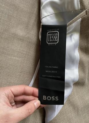 Boss h-janson new coll regular светлый пиджак8 фото