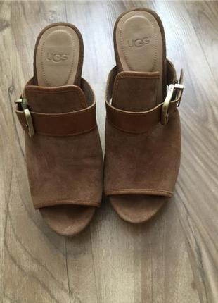 Кожаные сабо босоножки ugg2 фото