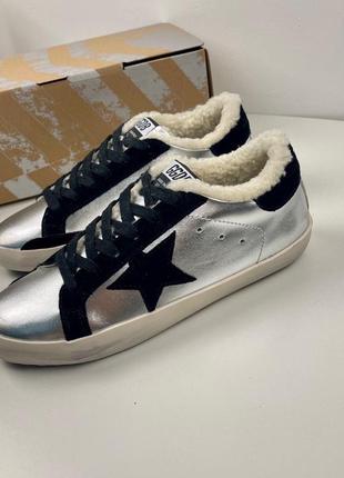 Зимние кеды golden goose super star5 фото