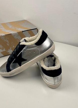 Зимние кеды golden goose super star8 фото