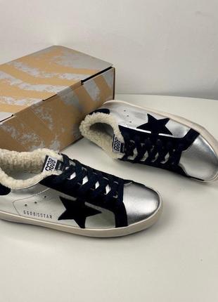 Зимние кеды golden goose super star4 фото