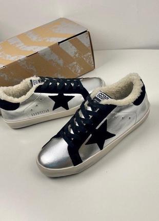 Зимние кеды golden goose super star7 фото