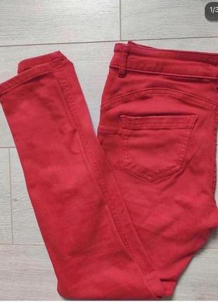 Червоні джинси с1 фото