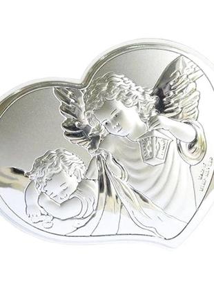 Срібна ікона ангел-охоронець (14,5 x 12,5 см) valentі 81258 3l bi4 фото