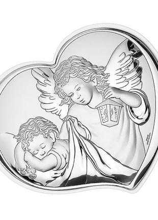 Серебряная икона ангел-хранитель (14,5 x 12,5 см) valentі 81258 3l bi
