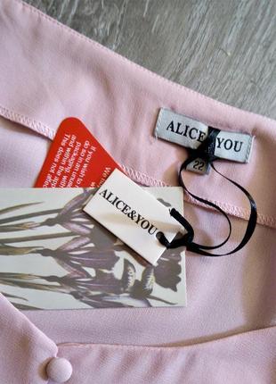 Красивая блуза дорогого бренда alice &you 👚 открытыми плечами большой размер4 фото