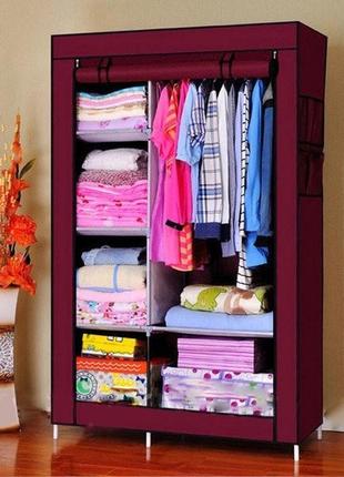 Тканинна складана шафа для одягу та взуття hcx storage wardrobe 88105
