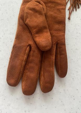 Перчатки замшевые из овечьей кожи с утеплителем