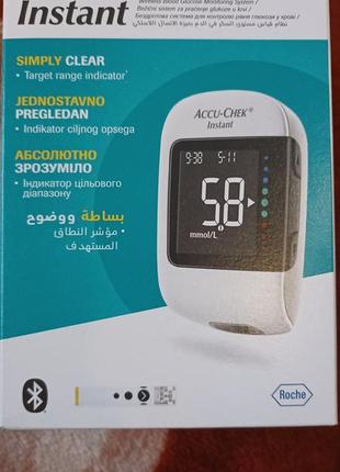 Глюкометр accu-chek instant + 100 тест смужок в подарунок 🎁