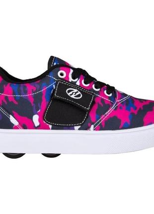 Роликовые кроссовки heelys pro 20 pocket x2 he101192 black pink camo (30)