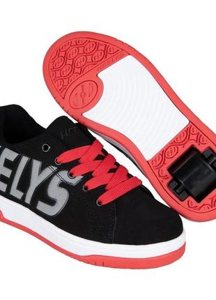 Роликовые кроссовки heelys split he101382 black red (35)