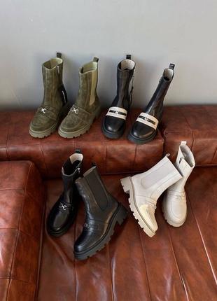 Дизайнерская лимитированная коллекция, зимние ботинки из люксовой замши, кожи, внутрь: набивной мех,(30% овчины) сбоку рабочая молния4 фото