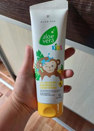 Aloe aloe aloe vera kids детский шампунь-кондиционер для волос и тела.1 фото