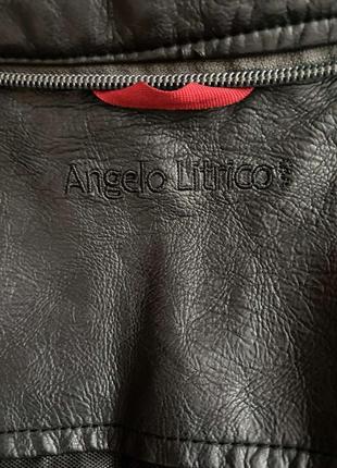 Кожаная куртка angelo litrico б/у3 фото