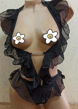 Anais esme женское эротическое белье боди черный р s, m, l