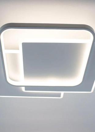 Керована світлодіодна люстра vega triple 80w 3s біла ver/2