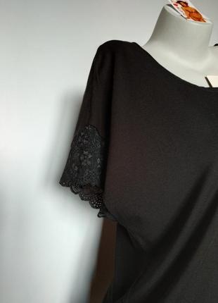 Красивая черная блуза с кружевом на спине violana- виолана  nancy2 фото