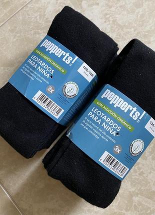 Чорні звичайні бавовняні колготи