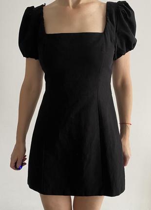 Трендовое платье zara на шнуровке с открытой спиной