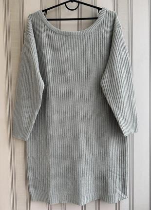 ❤️❤️❤️теплое платье свитер от известного британского бренда. батал