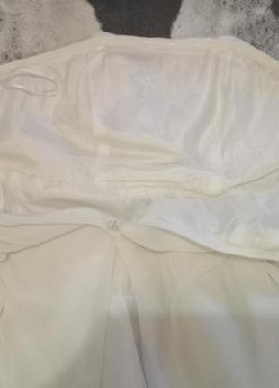 Белое платье плиссе h&m s(36)5 фото
