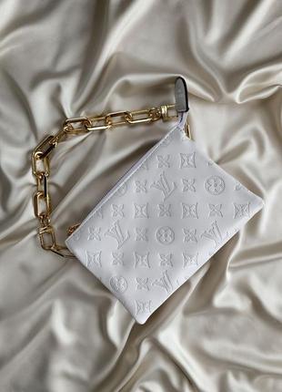 Louis vuitton coussin mm white сумка lux!👜