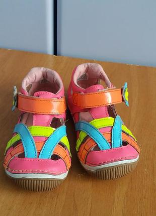 Кожаные туфельки - босоножки stride rite оригинал сша размер 7/24