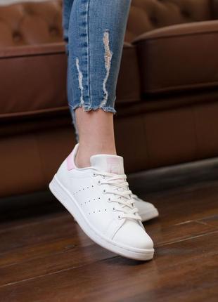 Жіночі кросівки адідас стін сміт adidas stan smith white, білі кросівки адідас стін сміт