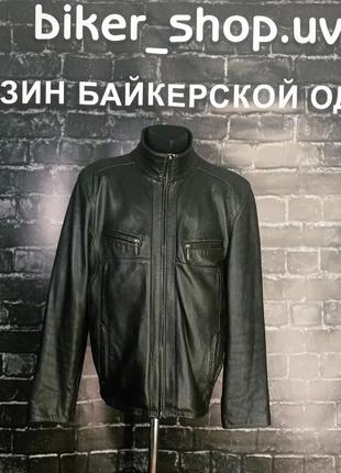 Куртка, куртка кожаная, куртка кожаная мужская, мото куртка, куртка байкерская, бомбер, бомбер кожаный, пилот,1 фото