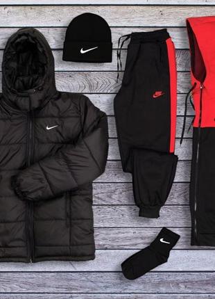6 в 1 куртка европейка зимняя + спортивный костюм + набор зима