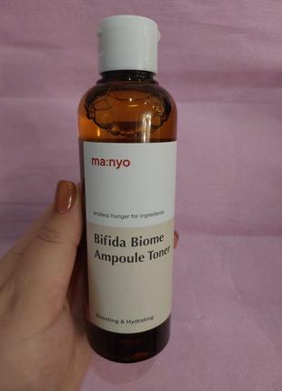 Ампульный тонер с бифидобактериями manyo factory bifida biome ampoule toner2 фото