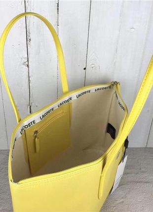 Жіноча сумка з короткими ручками, жовта2 фото