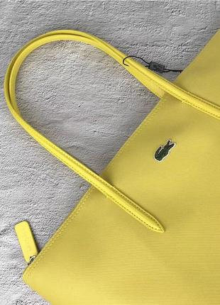 Жіноча сумка з короткими ручками, жовта6 фото