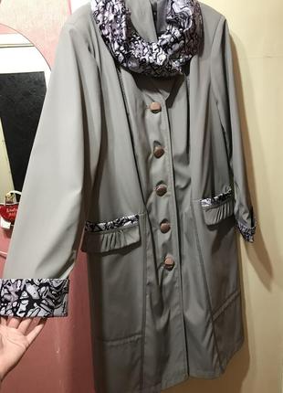 Плащик пальто с капюшоном 5