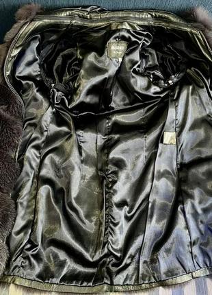 Шуба куртка синяя трансформер morex с песца м, турция5 фото
