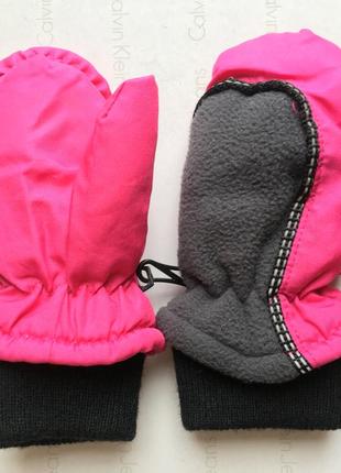 Зимові теплі рукавиці на 1-2 рочки