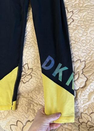 Лосины женские спортивные dkny классные яркие с логотипом для занятий спортом3 фото