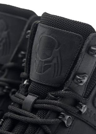 Тактичні зимові військові черевики / напівберці /короткі берці в чорному кольорі з натуральної шкіри розміри 36-489 фото