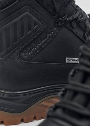 Тактичні зимові військові черевики / напівберці /короткі берці в чорному кольорі з натуральної шкіри розміри 36-4810 фото