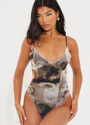 Боди сеточка базовая классическая майка блуза блузка