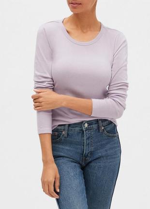 Новий з биркою лонгслів реглан gap luxe long-sleeve з круглим вирізом