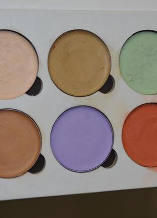 Кремова палетка для коригування особи color correcting concealer palette bellapierre5 фото