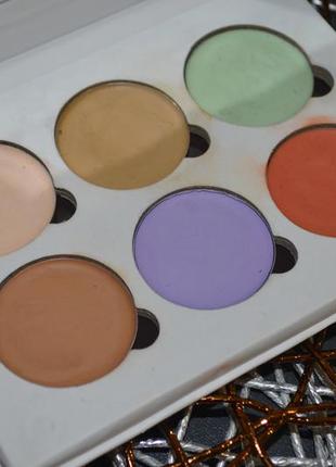 Кремовая палетка для корректирования лица color correcting concealer palette bellapierre4 фото