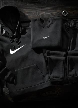 Шикарный мужской зимний комплект 3 в 1 "nike fleece winter"1 фото